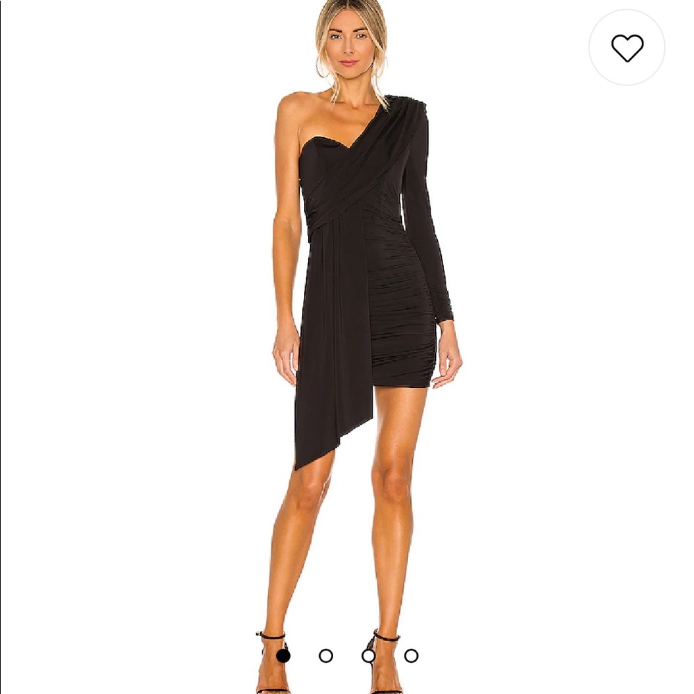 Michael Costello dress-black one shoulder
